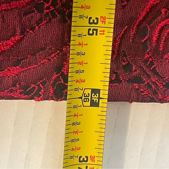 Dolce Viva Collection Textured Red Whimsical Party Event Dress NWT Size M - Picture 13 of 13